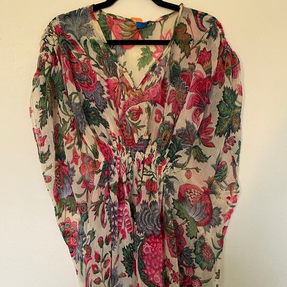 Floral Swim Cover Up - Picture 2 of 4